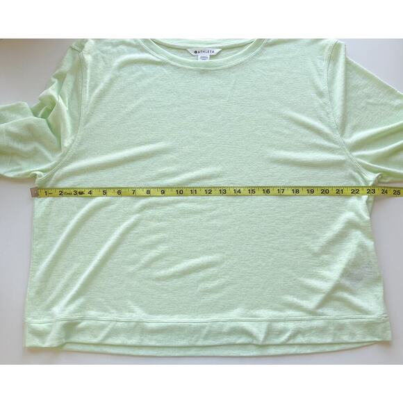 Athleta Breezy Serene Tee Womens XL Green Boxy Modal Athleisure Athletic - Picture 11 of 14